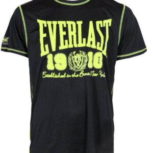 Everlast Mens Fluo LL Tee Black Yellow – muška sportska majica